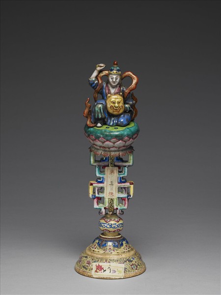 銅胎畫琺瑯五彩七政寶（武將）