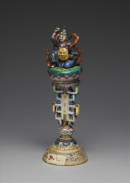 銅胎畫琺瑯五彩七政寶（武將）