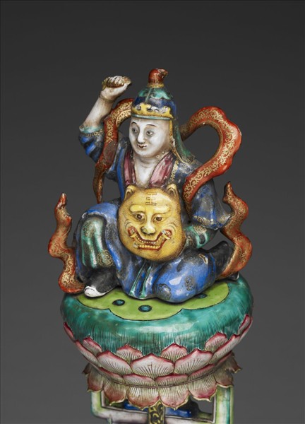 銅胎畫琺瑯五彩七政寶（武將）