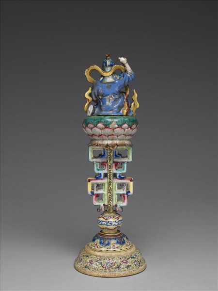 銅胎畫琺瑯五彩七政寶（武將）