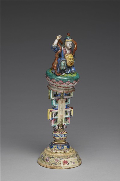 銅胎畫琺瑯五彩七政寶（武將）