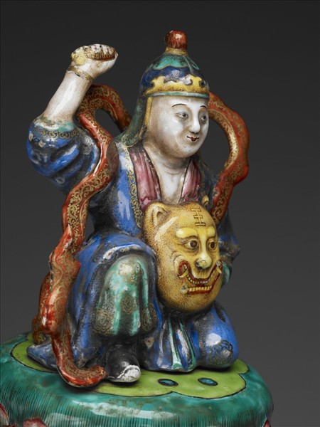 銅胎畫琺瑯五彩七政寶（武將）