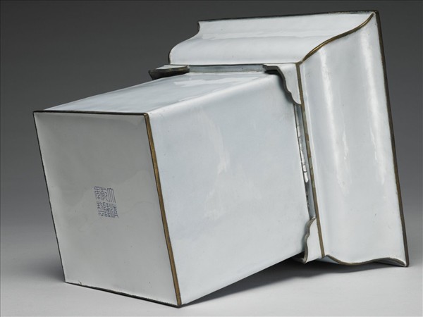 銅胎畫琺瑯方花盆