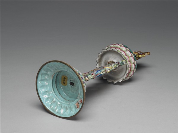 銅胎畫琺瑯五彩八寶（寶傘）