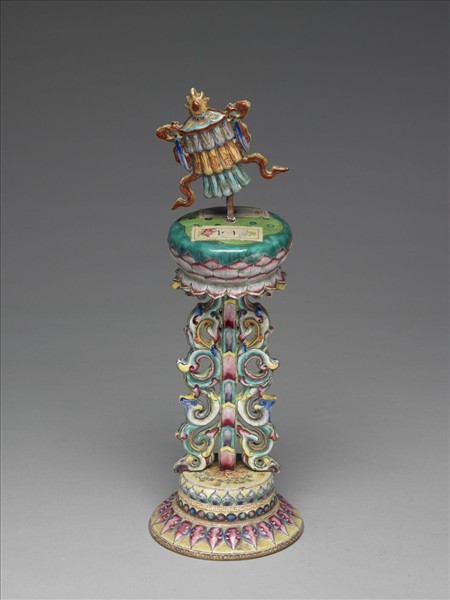 銅胎畫琺瑯五彩八寶（寶傘）