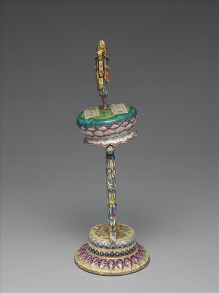 銅胎畫琺瑯五彩八寶（寶傘）