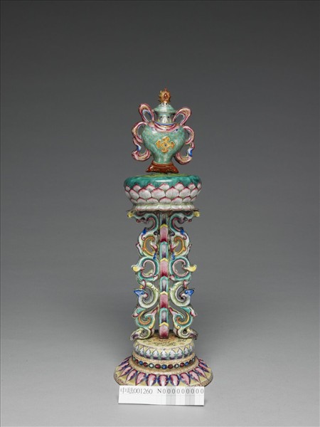 銅胎畫琺瑯五彩八寶（寶瓶）