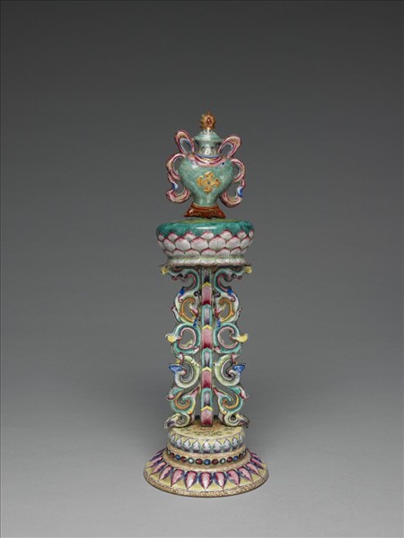 銅胎畫琺瑯五彩八寶（寶瓶）