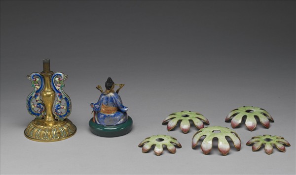 銅胎畫琺瑯五彩七政寶（財臣）