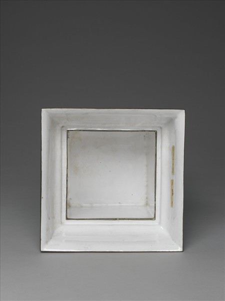 銅胎琺瑯天藍雙層花盆