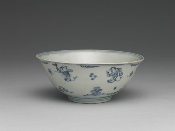 青花嬰戲圖碗