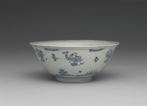 青花嬰戲圖碗