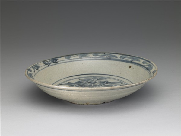 青花花卉紋盤