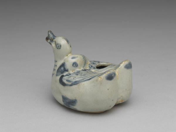 青花鴛鴦水注