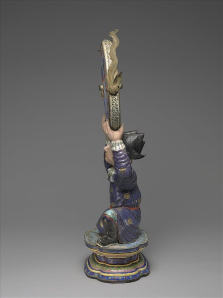 銅胎畫琺瑯番人八寶（法輪）