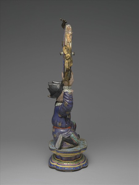 銅胎畫琺瑯番人八寶（法輪）