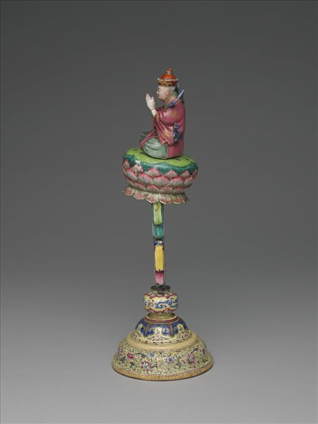 銅胎畫琺瑯五彩七政寶（玉女）