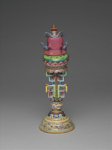 銅胎畫琺瑯五彩七政寶（玉女）