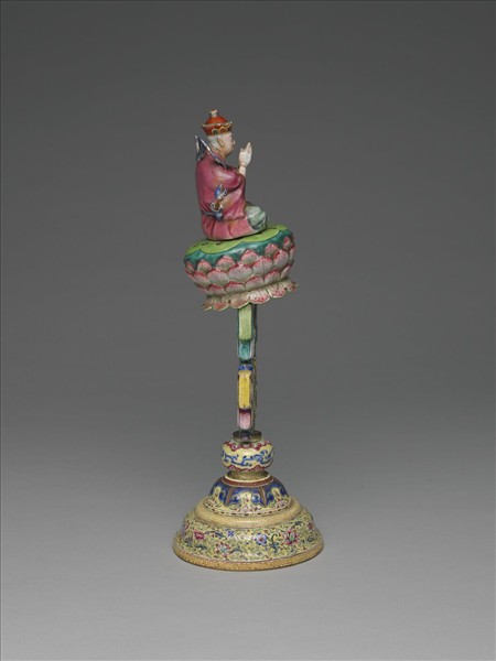 銅胎畫琺瑯五彩七政寶（玉女）