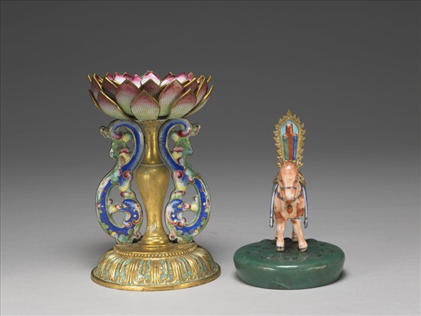 銅胎畫琺瑯五彩七政寶（寶馬）