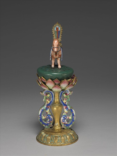 銅胎畫琺瑯五彩七政寶（寶馬）