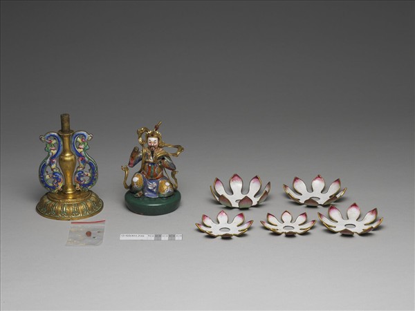 銅胎畫琺瑯五彩七政寶（武將）