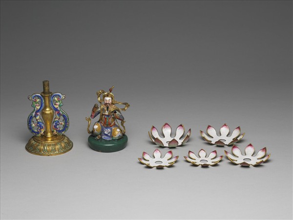 銅胎畫琺瑯五彩七政寶（武將）