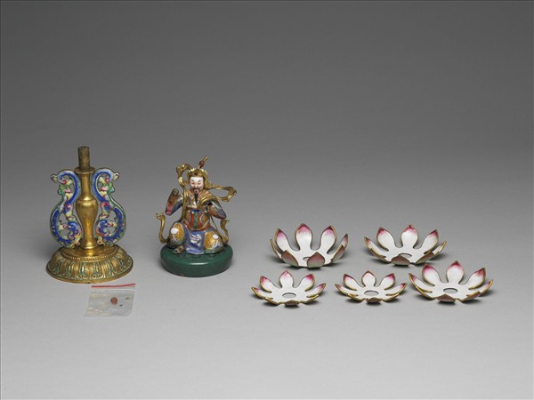 銅胎畫琺瑯五彩七政寶（武將）