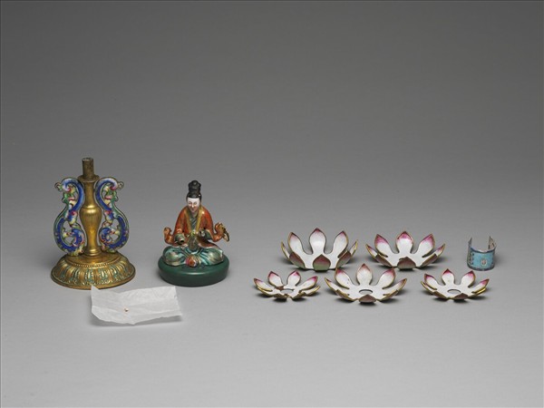 銅胎畫琺瑯五彩七政寶（玉女）