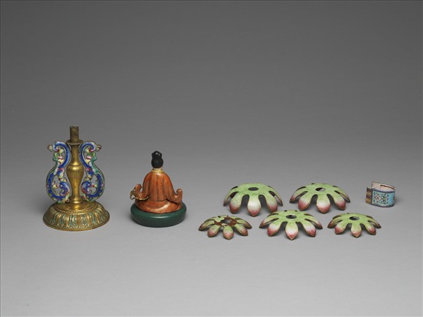 銅胎畫琺瑯五彩七政寶（玉女）