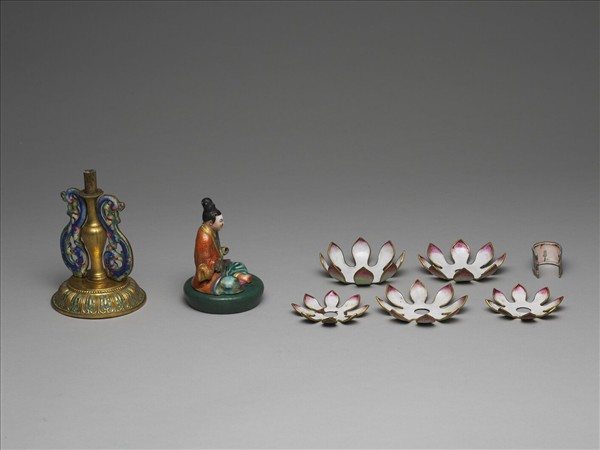 銅胎畫琺瑯五彩七政寶（玉女）