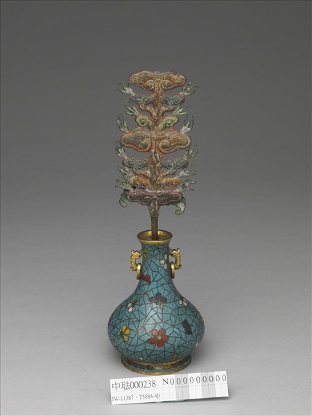 掐絲琺瑯冰梅紋瓶（五供）