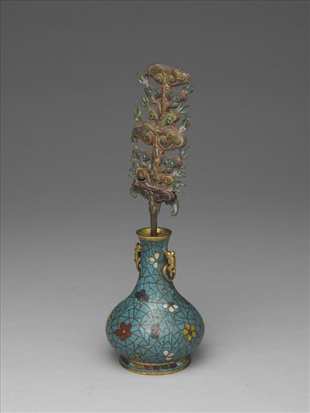 掐絲琺瑯冰梅紋瓶（五供）