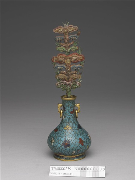 掐絲琺瑯冰梅紋瓶（五供）