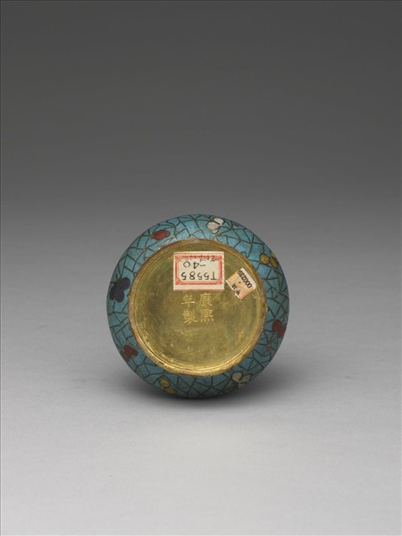 掐絲琺瑯冰梅紋瓶（五供）