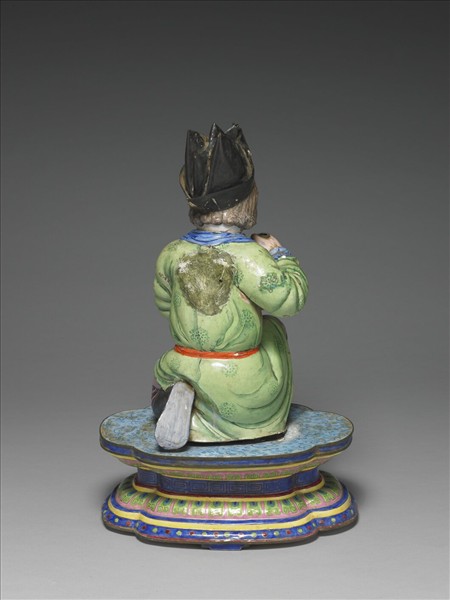 銅胎畫琺瑯番人八寶（寶傘）