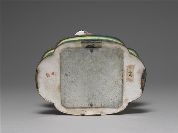 銅胎畫琺瑯番人八寶（寶傘）