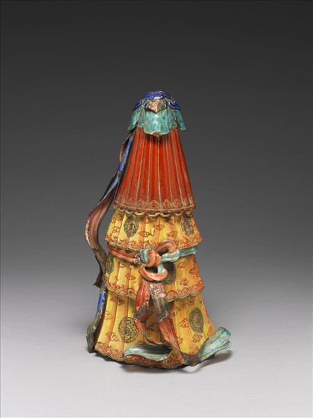 銅胎畫琺瑯番人八寶（寶傘）