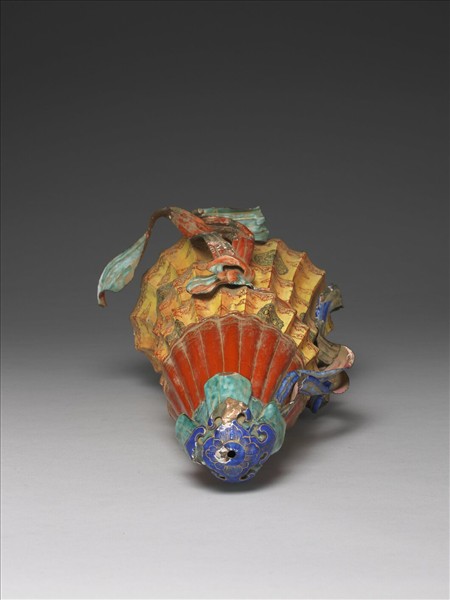 銅胎畫琺瑯番人八寶（寶傘）