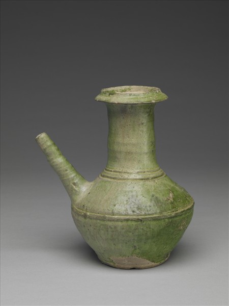 泉州磁灶窯 綠釉軍持