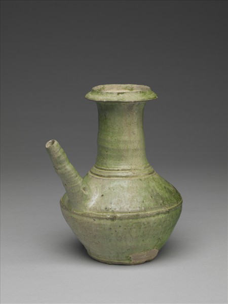 泉州磁灶窯 綠釉軍持