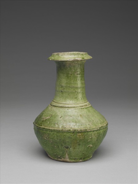 泉州磁灶窯 綠釉軍持