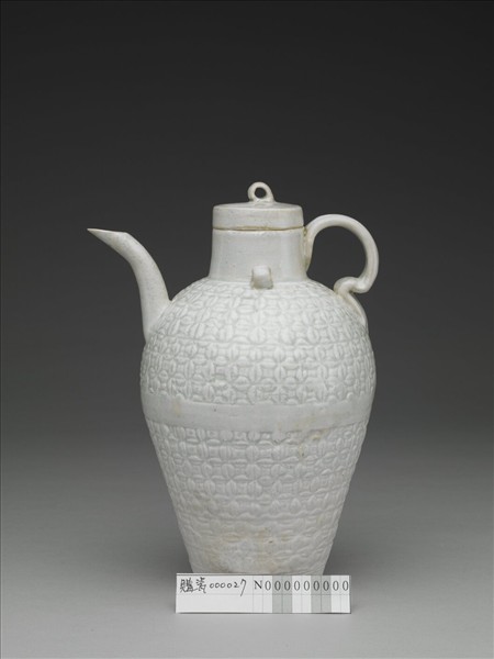 青白瓷印花執壺