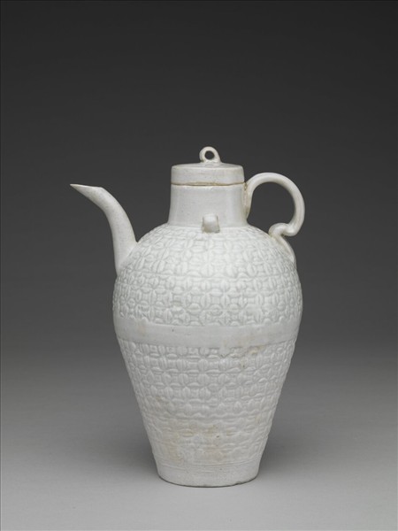 青白瓷印花執壺