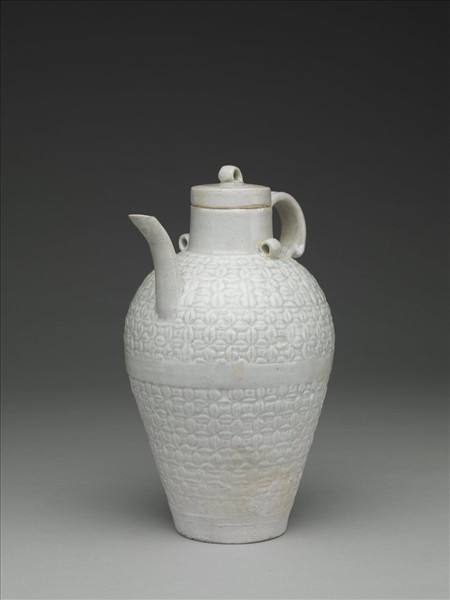 青白瓷印花執壺