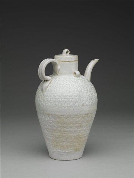 青白瓷印花執壺