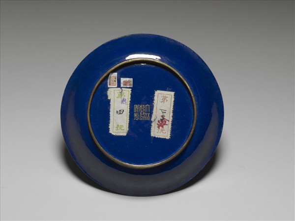 銅胎畫琺瑯三羊開泰圖盤