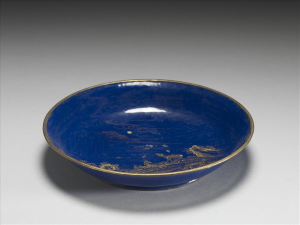 銅胎畫琺瑯三羊開泰圖盤