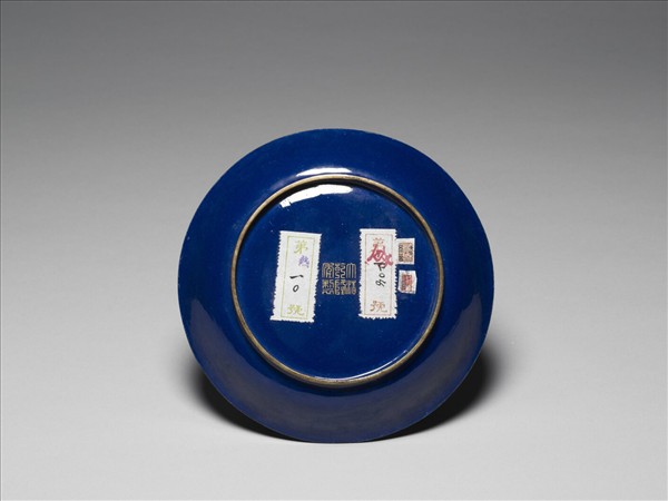 銅胎畫琺瑯三羊開泰圖盤