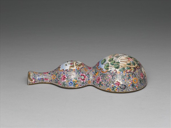 銅胎畫琺瑯轎瓶